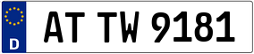 Trailer License Plate